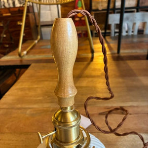 TOPANGA Lighting　ミルクセラミックベルランプ　ラウンド　吊照明　照明器具　カウンター　カフェ　和室　レトロ　ホワイト　ウッド　ペンダントランプ