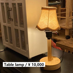 TOPANGA　Lighting　USBポート付プルスイッチウッドランプ　leopard　間接照明　テーブルランプ 　ベッドサイドランプ　USB充電