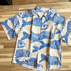 TOPANGA Men's 　古代魚アロハシャツ