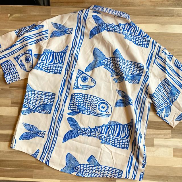 TOPANGA Men's 　古代魚アロハシャツ