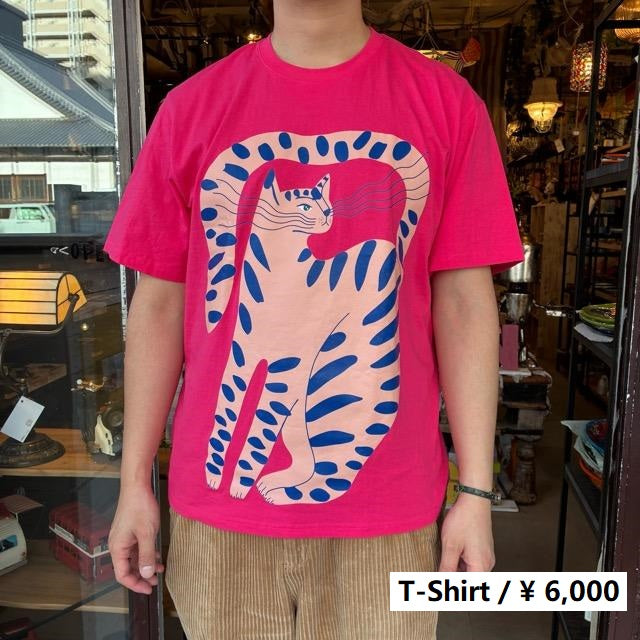 TOPANGA Lady's　グラフィックTシャツ　Miss Leopard　 ピンク　ヒョウ柄　レオパード　カットソー　M　L　メンズ　レディース　ユニセックス