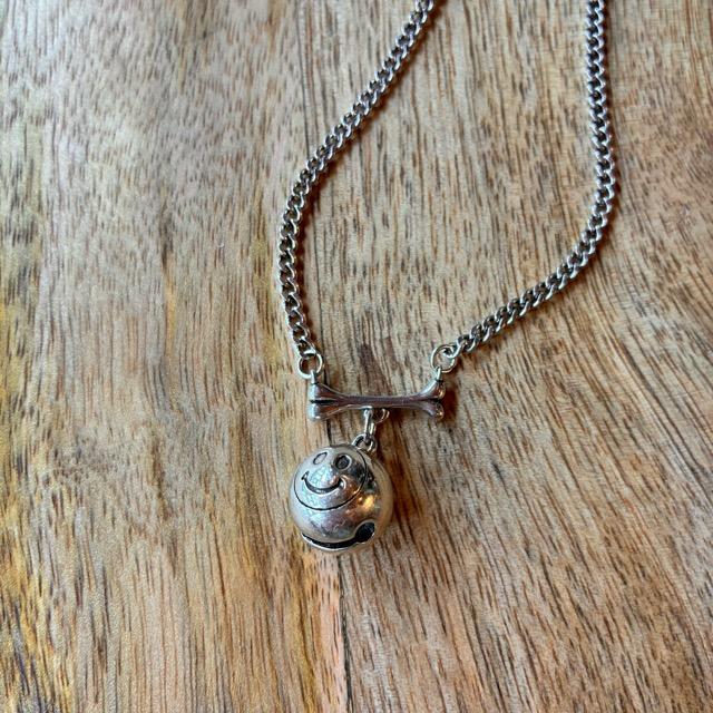 TOPANGA Jewelry　ボスサイドスマイルペンダントネックレス　カジュアル　ショートネックレス　チャーム　ペンダント　チェーン　フォーマル　シルバー925