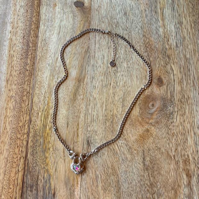 TOPANGA Jewelry　ハートロックペンダントネックレス　カジュアル　ショートネックレス　チャーム　ペンダント　チェーン　フォーマル　シルバー925