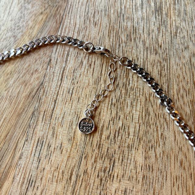 TOPANGA Jewelry　ハートロックペンダントネックレス　カジュアル　ショートネックレス　チャーム　ペンダント　チェーン　フォーマル　シルバー925