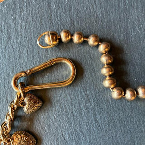 TOPANGA Jewelry　チャビーハートカラビナネックレス　ゴールド　シンプル　チェーンのみ　ショートネックレス　ペンダント　ギフト
