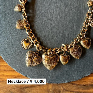 TOPANGA Jewelry　チャビーハートカラビナネックレス　ゴールド　シンプル　チェーンのみ　ショートネックレス　ペンダント　ギフト