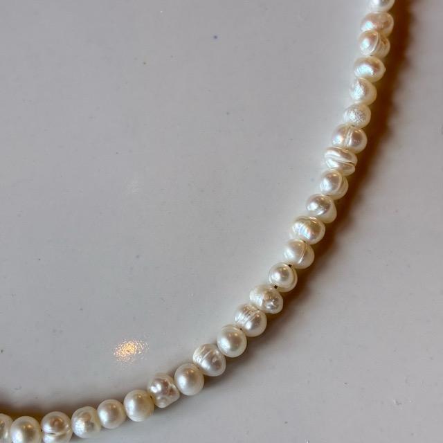 TOPANGA Jewelry　ナチュラルパールネックレス　パール　ネックレス　チョーカー　真珠　冠婚葬祭　カジュアルコーデ　