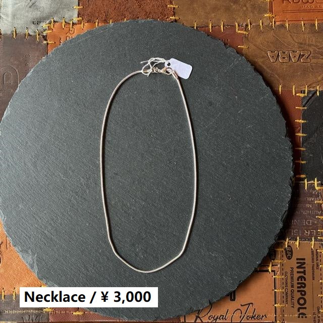 TOPANGA Jewelry　Snake chain silver necklace　40cm