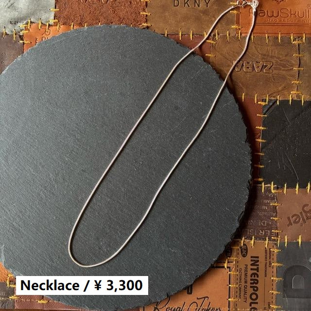 TOPANGA Jewelry　Snake chain silver necklace　60cm