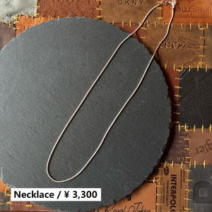 TOPANGA Jewelry　Snake chain silver necklace　60cm