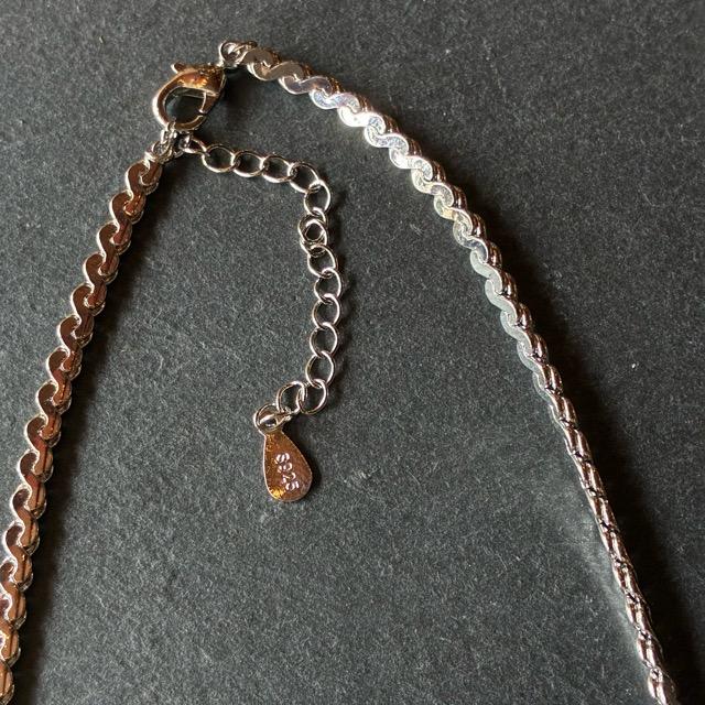 TOPANGA Jewelry　Curb chain silver necklace　45cm-50cm