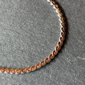 TOPANGA Jewelry Curb chain silver necklace 50cm-55cm