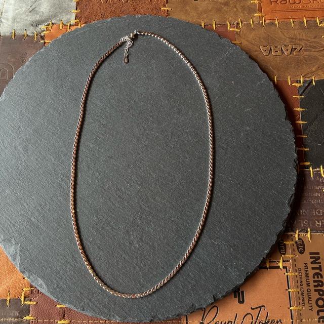 TOPANGA Jewelry Curb chain silver necklace 50cm-55cm