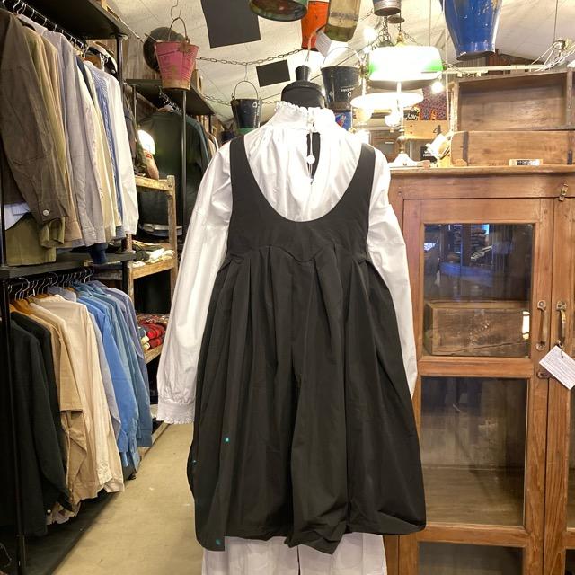 Topanga Lady's　ノースリーブバルーンチュニック　ブラック　ワンピース　トップス　タンクトップ　切り替えワンピース　シンプル　重ね着