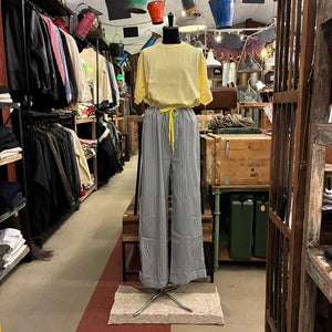 Topanga Lady's ドリーマーストライプイージーパンツ　全3色　イエロー　ピンク　グレー　レディース　パジャマ　ナイトウェア　ルームウェア　カジュアル　