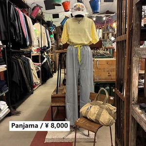 Topanga Lady's ドリーマーストライプイージーパンツ　全3色　イエロー　ピンク　グレー　レディース　パジャマ　ナイトウェア　ルームウェア　カジュアル　