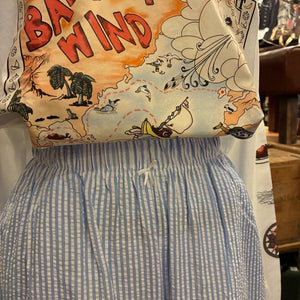 Topanga Lady's 　シアーサッカーストライプイージーパンツ　全3色　ブルー　ブラック　ピンク  　パジャマ　ナイトウェア　ルームウェア　カジュアル　