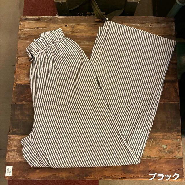 Topanga Lady's 　シアーサッカーストライプイージーパンツ　全3色　ブルー　ブラック　ピンク  　パジャマ　ナイトウェア　ルームウェア　カジュアル　