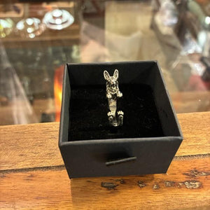 TOPANGA Jewelry 　アニマルリング　ウルフドッグ　13号　ハスキー　シルバー　指輪　アクセサリー　ジュエリー　小物　プレゼント　メンズ　レディース　ギフト