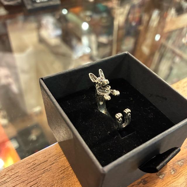 TOPANGA Jewelry 　アニマルリング　ウルフドッグ　13号　ハスキー　シルバー　指輪　アクセサリー　ジュエリー　小物　プレゼント　メンズ　レディース　ギフト