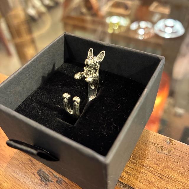 TOPANGA Jewelry 　アニマルリング　ウルフドッグ　13号　ハスキー　シルバー　指輪　アクセサリー　ジュエリー　小物　プレゼント　メンズ　レディース　ギフト