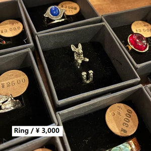 TOPANGA Jewelry 　アニマルリング　ウルフドッグ　13号　ハスキー　シルバー　指輪　アクセサリー　ジュエリー　小物　プレゼント　メンズ　レディース　ギフト
