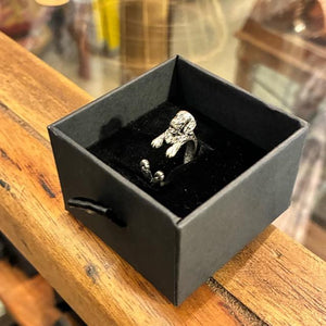 TOPANGA Jewelry 　アニマルリング　ゴールデンレトリーバー　12号　シルバー　指輪　アクセサリー　ジュエリー　小物　プレゼント　メンズ　レディース　ギフト