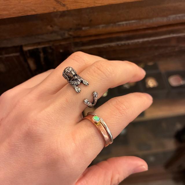 TOPANGA Jewelry 　アニマルリング　ゴールデンレトリーバー　12号　シルバー　指輪　アクセサリー　ジュエリー　小物　プレゼント　メンズ　レディース　ギフト