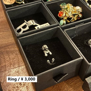 TOPANGA Jewelry 　アニマルリング　ゴールデンレトリーバー　12号　シルバー　指輪　アクセサリー　ジュエリー　小物　プレゼント　メンズ　レディース　ギフト