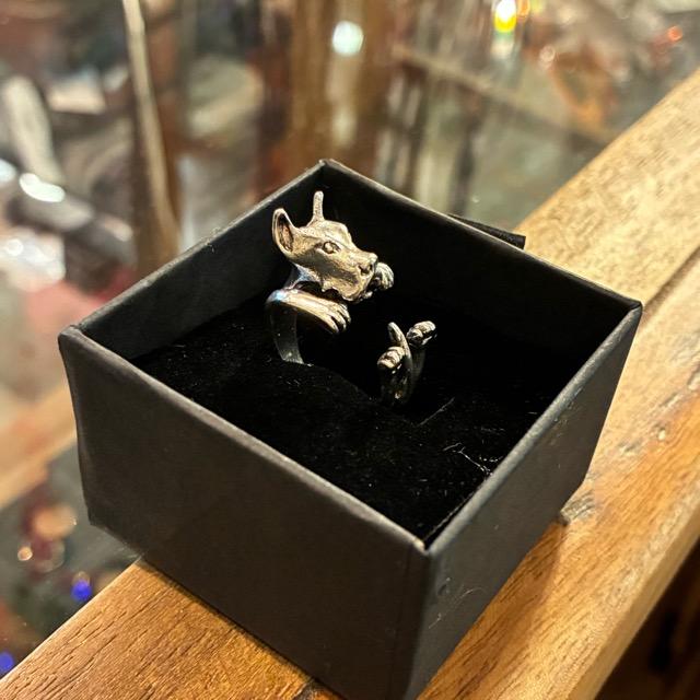 TOPANGA Jewelry 　アニマルリング　グレートデン　14号　シルバー　指輪　アクセサリー　ジュエリー　小物　プレゼント　メンズ　レディース　ギフト