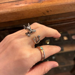 TOPANGA Jewelry 　アニマルリング　グレートデン　14号　シルバー　指輪　アクセサリー　ジュエリー　小物　プレゼント　メンズ　レディース　ギフト