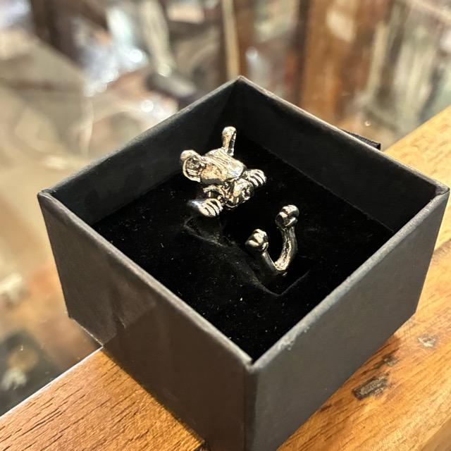 TOPANGA Jewelry 　アニマルリング　フレブル　14号　フレンチブルドッグ　指輪　アクセサリー　ジュエリー　小物　プレゼント　メンズ　レディース　ギフト