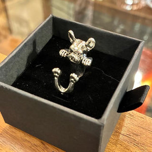 TOPANGA Jewelry 　アニマルリング　フレブル　14号　フレンチブルドッグ　指輪　アクセサリー　ジュエリー　小物　プレゼント　メンズ　レディース　ギフト