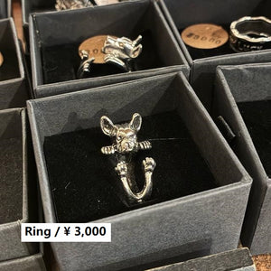 TOPANGA Jewelry 　アニマルリング　フレブル　14号　フレンチブルドッグ　指輪　アクセサリー　ジュエリー　小物　プレゼント　メンズ　レディース　ギフト