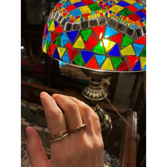 TOPANGA Jewelry 　コッパーブラスシングルリング　スパイラル　5号〜19号　銅　真鍮　指輪　アクセサリー　ジュエリー　プレゼント　レディース　ギフト