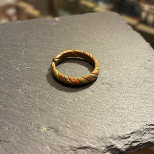 TOPANGA Jewelry 　コッパーブラスシングルリング　スパイラル　5号〜19号　銅　真鍮　指輪　アクセサリー　ジュエリー　プレゼント　レディース　ギフト