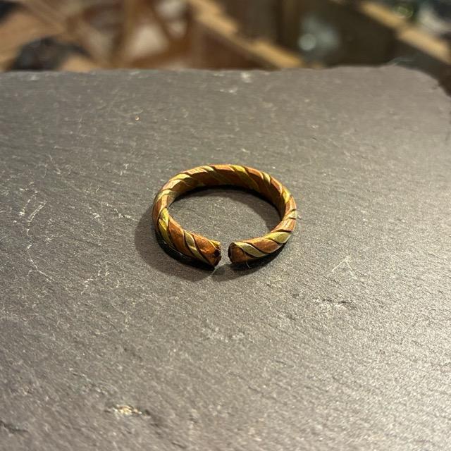 TOPANGA Jewelry 　コッパーブラスシングルリング　スパイラル　5号〜19号　銅　真鍮　指輪　アクセサリー　ジュエリー　プレゼント　レディース　ギフト