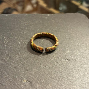 TOPANGA Jewelry 　コッパーブラスシングルリング　スパイラル　5号〜19号　銅　真鍮　指輪　アクセサリー　ジュエリー　プレゼント　レディース　ギフト