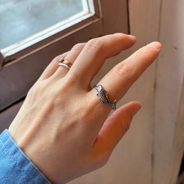 TOPANGA Jewelry 　カープリング　19号　20号　指輪　アクセサリー　ジュエリー　プレゼント　シンプル　魚　サカナ　フィッシュ　鯉