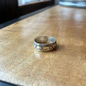 TOPANGA Jewelry 　チベットマントラリング　18号　19号　指輪　アクセサリー　ジュエリー　プレゼント　シンプル　チベットシルバー