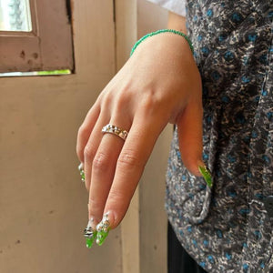 TOPANGA Jewelry 　バンプスターリング　15号　指輪　アクセサリー　ジュエリー　プレゼント　シンプル　植物　ヴィンテージ　アンティーク