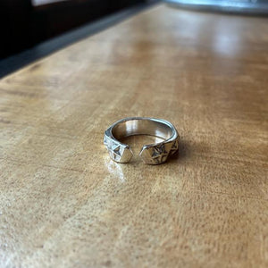TOPANGA Jewelry 　バンプスターリング　15号　指輪　アクセサリー　ジュエリー　プレゼント　シンプル　植物　ヴィンテージ　アンティーク