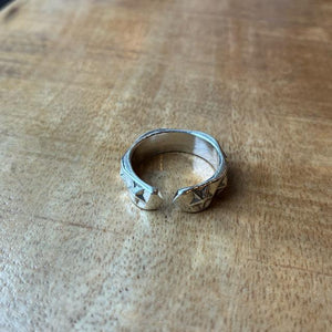 TOPANGA Jewelry 　バンプスターリング　15号　指輪　アクセサリー　ジュエリー　プレゼント　シンプル　植物　ヴィンテージ　アンティーク