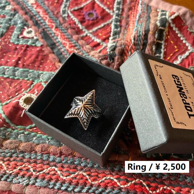 TOPANGA Jewelry 　スターフィッシュリング　13号　指輪　アクセサリー　ジュエリー　プレゼント　シンプル　ヴィンテージ　アンティーク　S925