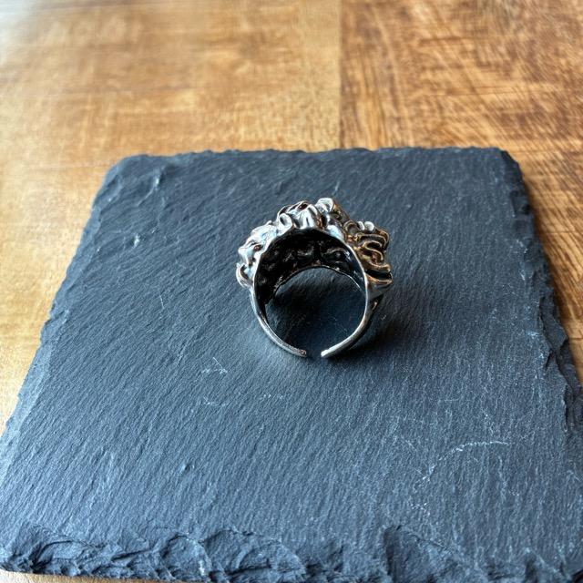 TOPANGA Jewelry 　One half face リング　シルバー　15号　指輪　アクセサリー　ジュエリー　プレゼント　シンプル　ヴィンテージ　アンティーク　ダビデ