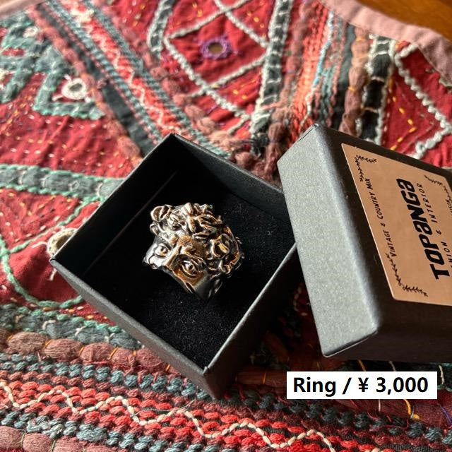 TOPANGA Jewelry 　One half face リング　シルバー　15号　指輪　アクセサリー　ジュエリー　プレゼント　シンプル　ヴィンテージ　アンティーク　ダビデ