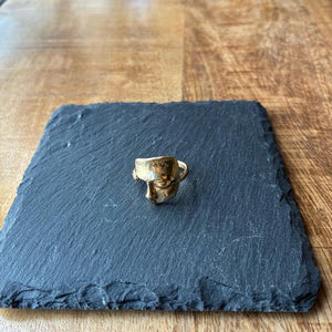 TOPANGA Jewelry 　Quarter face リング　ゴールド　12号　指輪　アクセサリー　ジュエリー　プレゼント　シンプル　ヴィンテージ　アンティーク　ダビデ
