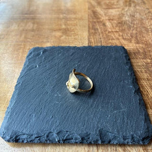 TOPANGA Jewelry 　Quarter face リング　ゴールド　12号　指輪　アクセサリー　ジュエリー　プレゼント　シンプル　ヴィンテージ　アンティーク　ダビデ