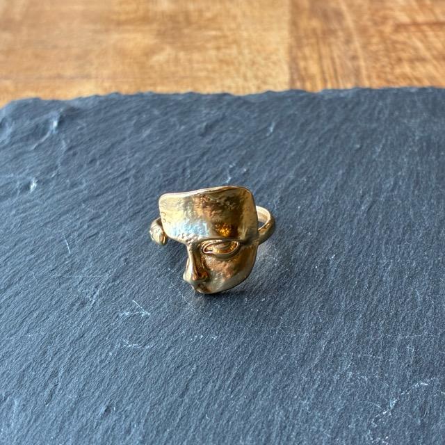 TOPANGA Jewelry 　Quarter face リング　ゴールド　12号　指輪　アクセサリー　ジュエリー　プレゼント　シンプル　ヴィンテージ　アンティーク　ダビデ