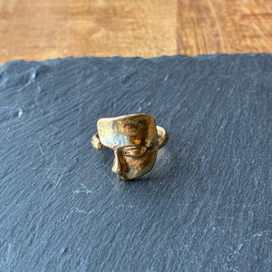 TOPANGA Jewelry 　Quarter face リング　ゴールド　12号　指輪　アクセサリー　ジュエリー　プレゼント　シンプル　ヴィンテージ　アンティーク　ダビデ